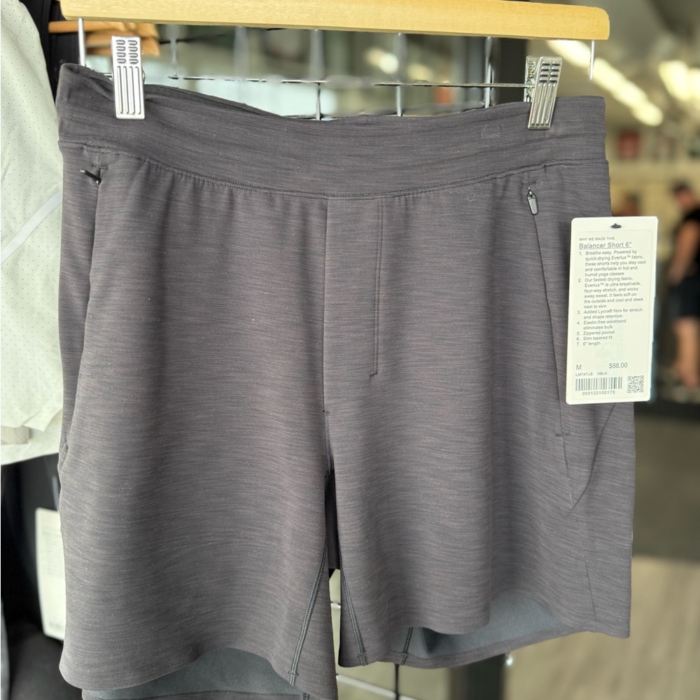 lululemon athletica Men's Charcoal Athletic Shorts